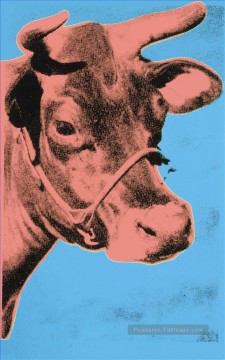 Vache 6 Andy Warhol Peinture à l'huile